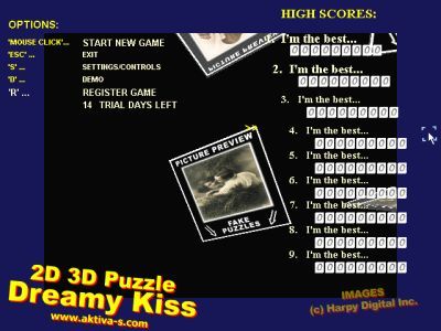 2D 3D Puzzle Dreamy Kiss Screenshot